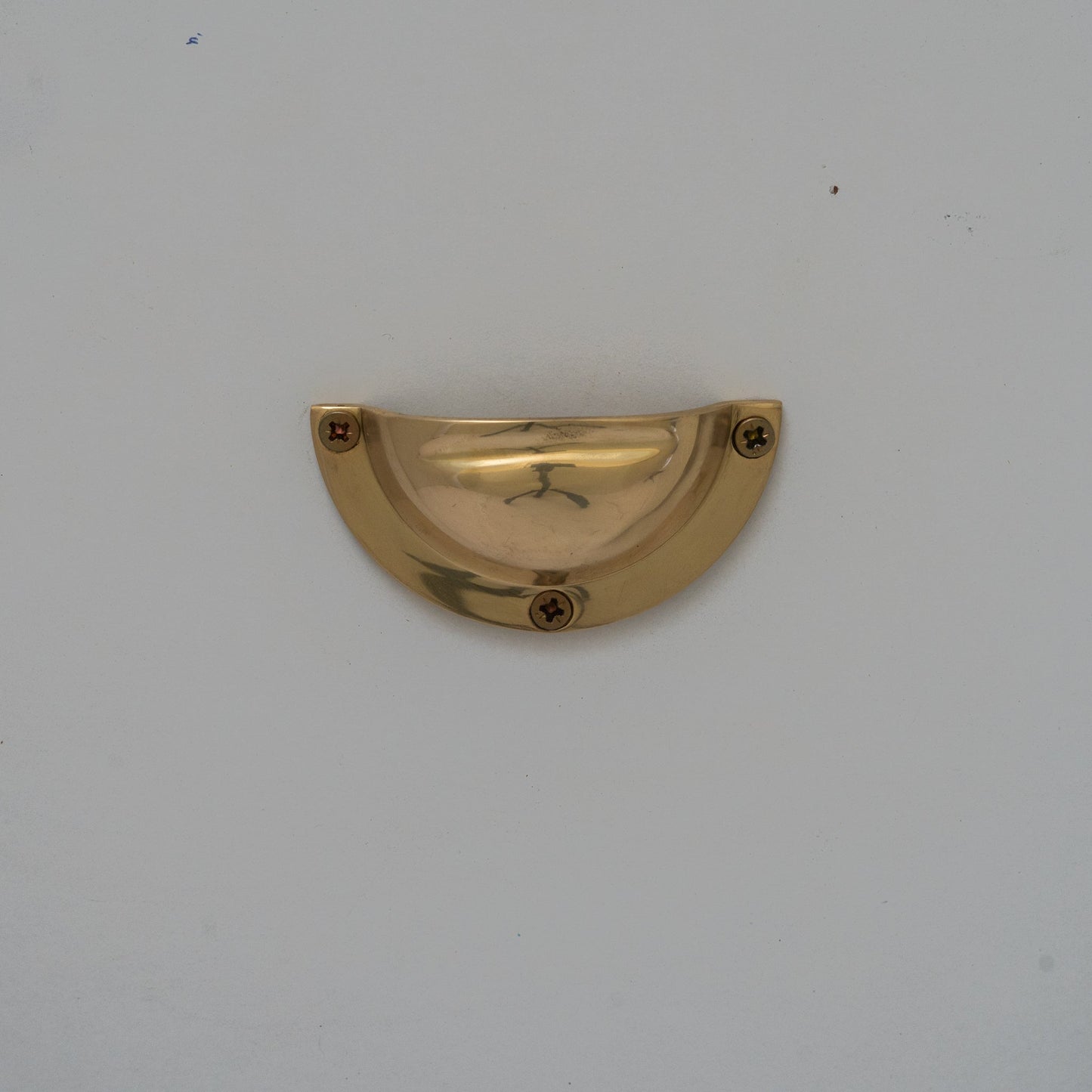 Brass Kitchen Cup Handles | Handmade Cabinet Knobs | Unlacquered Brass Cup Pull Handles