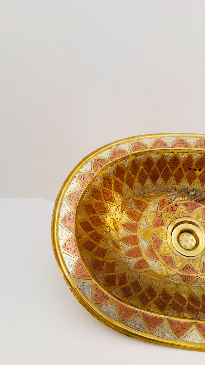 Unlacquered Brass and Copper Vessel Sink , Timeless quality
