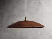 Handcrafted Copper Pendant Light Fixture – Rustic Patina Finish – Customizable Dimensions