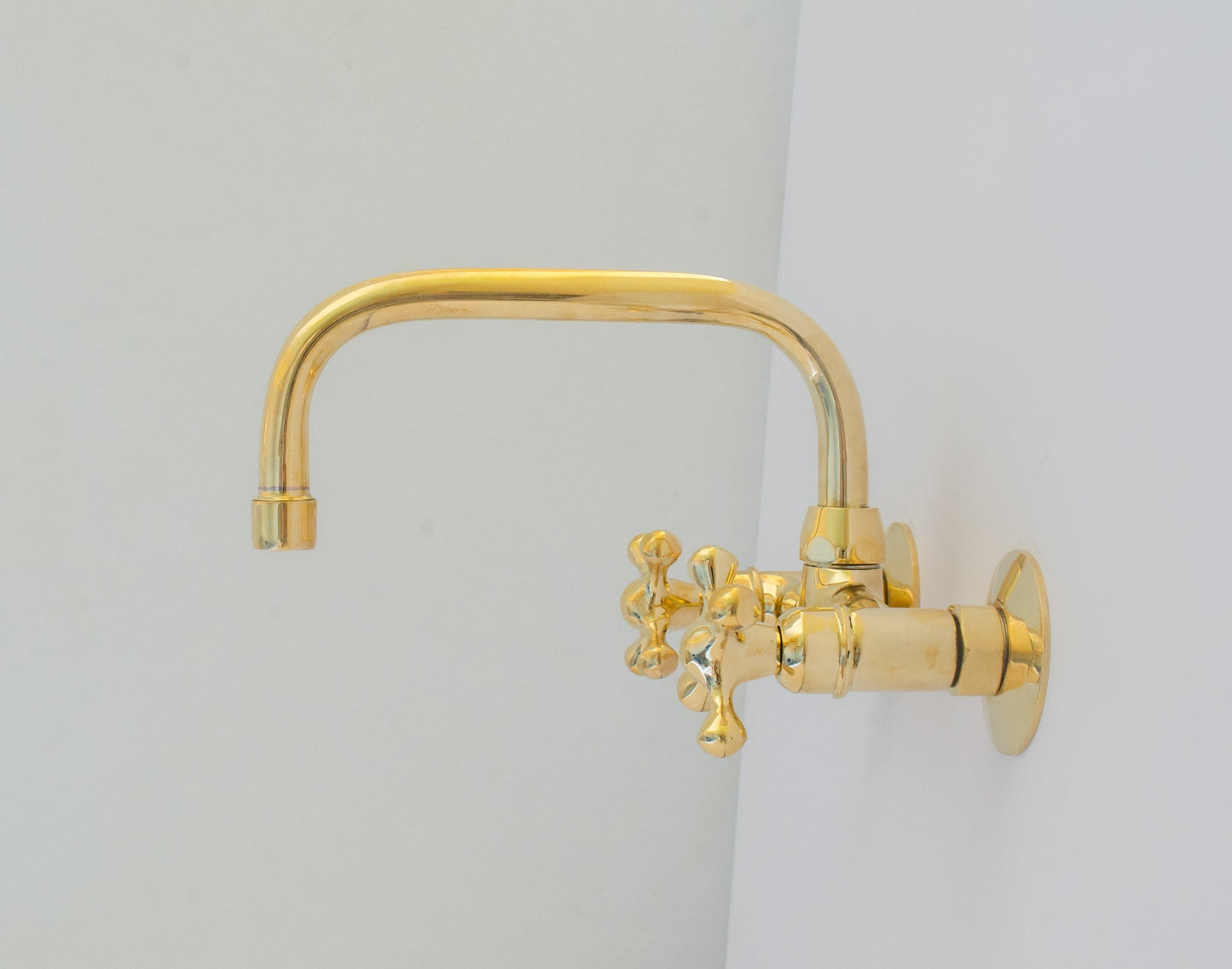 Brass Kitchen Faucet - Vintage Brass Kitchen Faucet