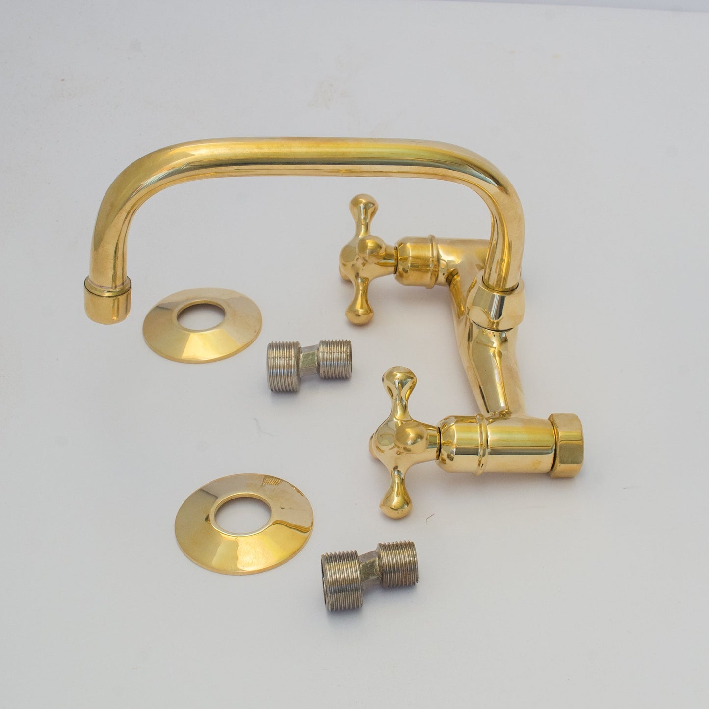 Brass Kitchen Faucet - Vintage Brass Kitchen Faucet