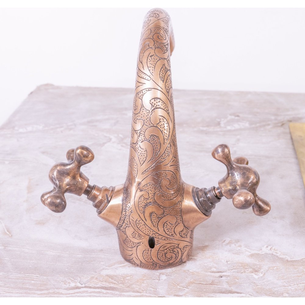 Engraved copper Faucet