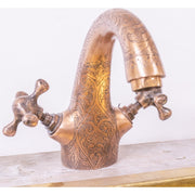 Engraved copper Faucet