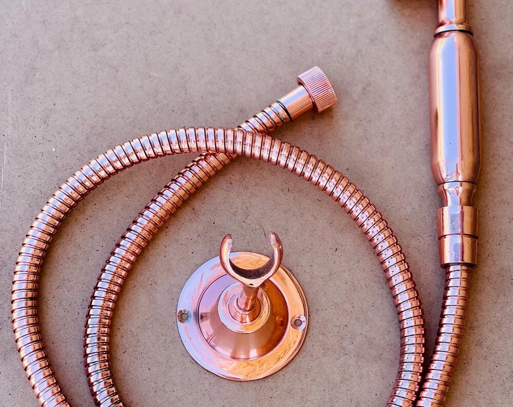 Solid Copper Handheld Shower Head