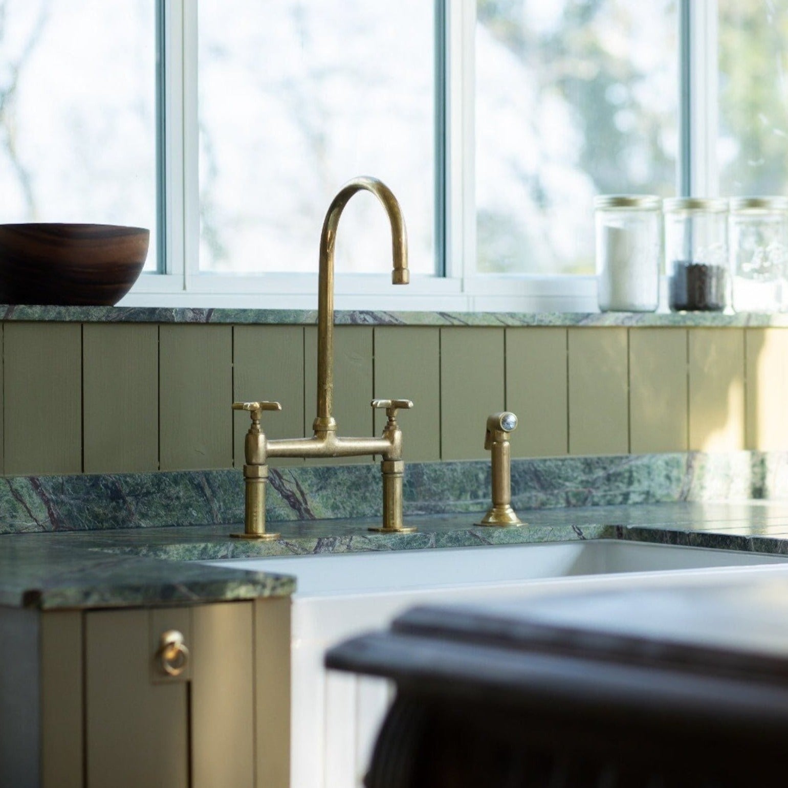 Unlacquered Brass Faucet Kitchen