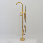 Unlacquered Brass Tub Filler Free Standing