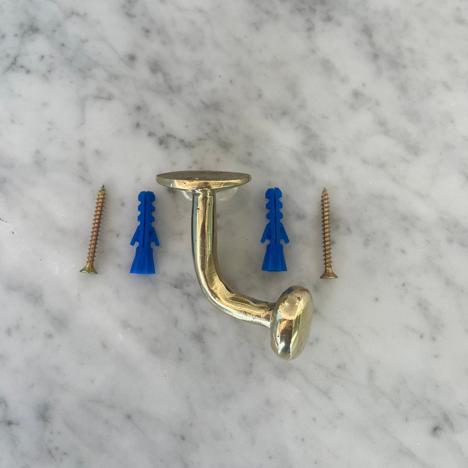 Handracfted Brass Bathroom Hooks, Coat Hooks Rustic Wall Mounted