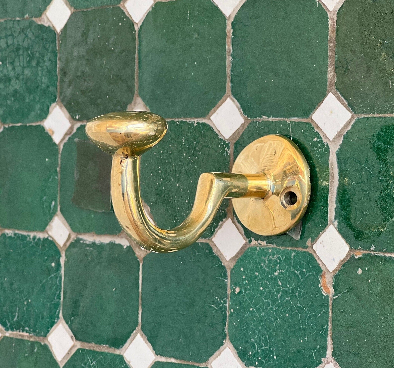 Unlacquered Brass Hooks, Solid Brass "S" Hook