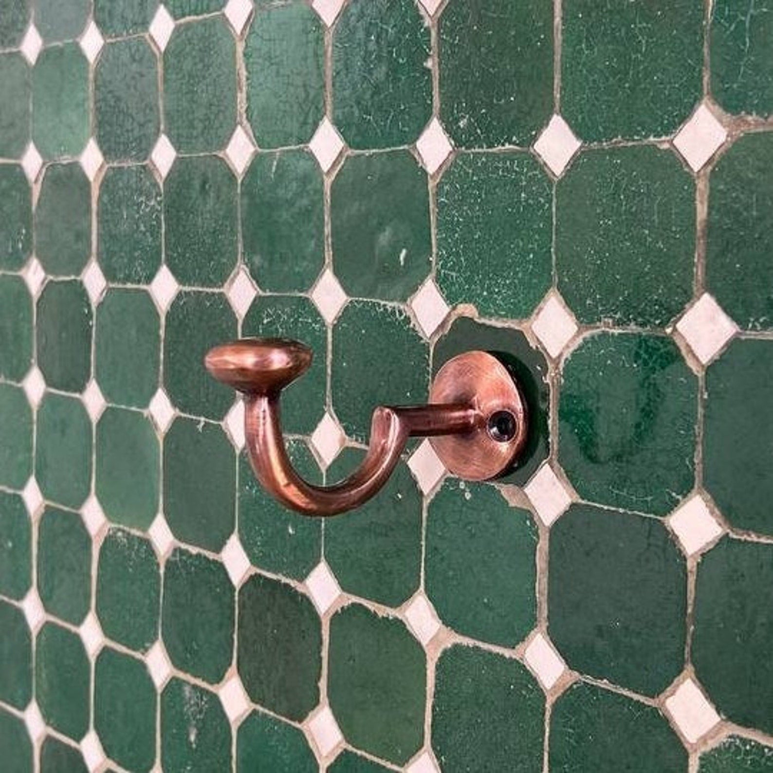 Solid Brass Hooks - Copper Finish