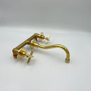 Unlacquered Brass Wall-Mounted Faucet