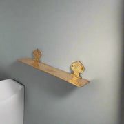 Unlacquered Brass Wall Mount Bathroom Shelf