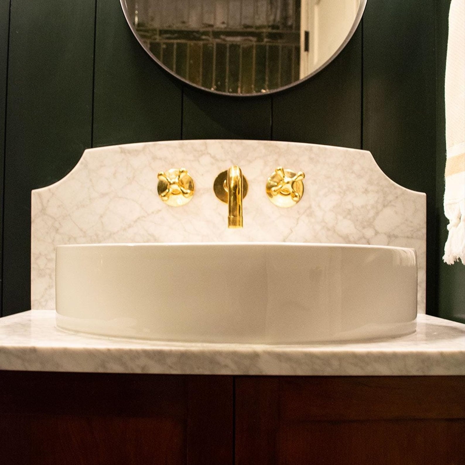 Unlacquered Brass Wall Mount Faucet