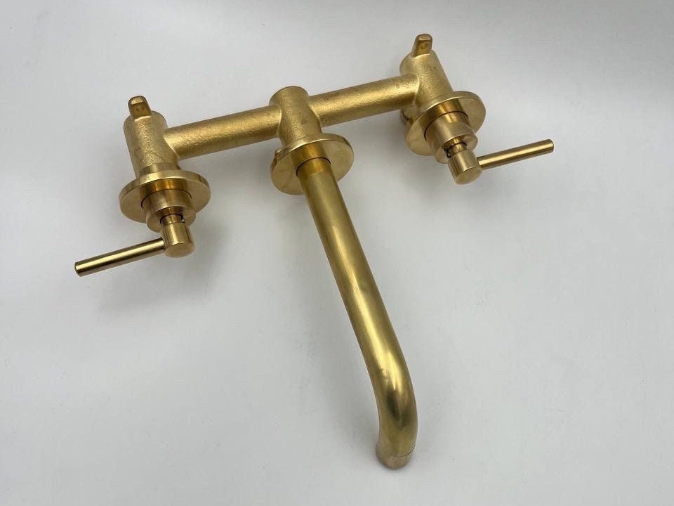 Unlacquered Brass Bathroom Faucet