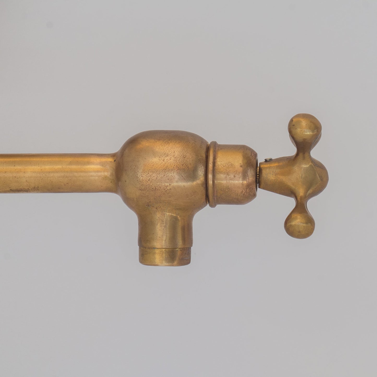 Unlacquered Brass Pot Filler,  Aged Brass Faucet, Stove Faucet