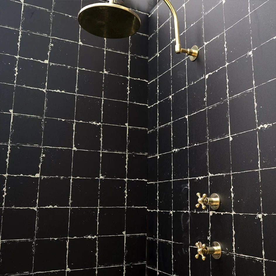 Unlacquered Brass Solid Brass Shower Head With Curved Arm