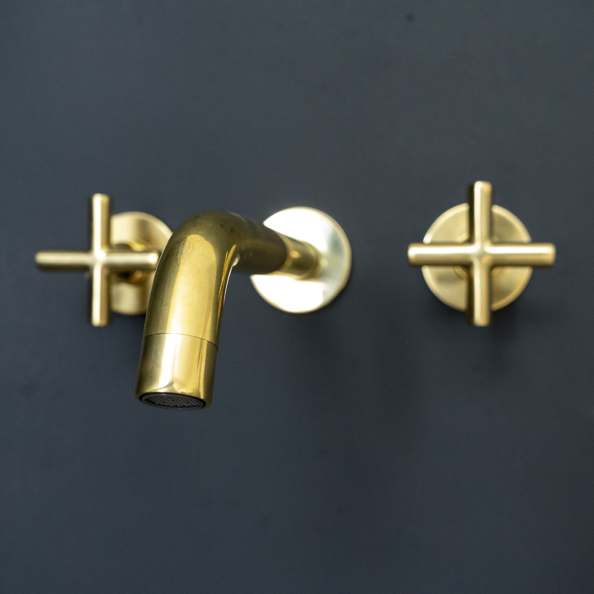 Unlacquered Brass Kred Wall Mounted Faucet