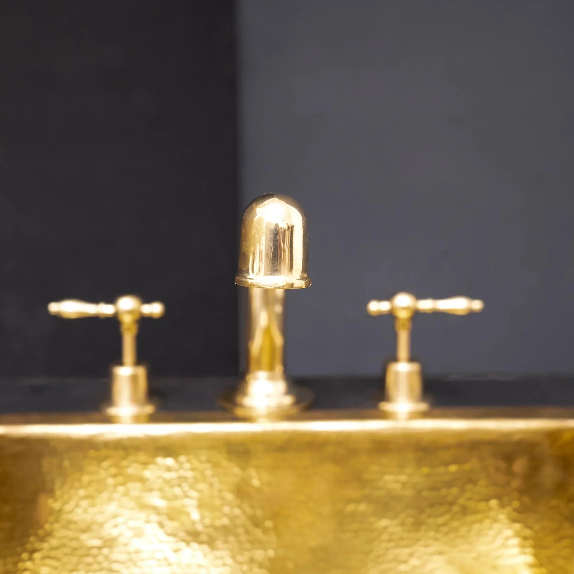 Unlacquered Brass Widespread Prep Sink Faucet